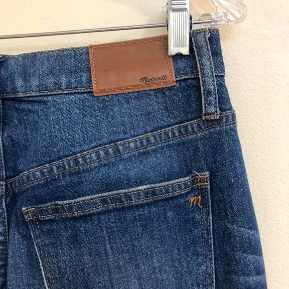 Madewell The High Rise Slim Boyjean Classic Dark Wash Denim Jeans Women's 26 - Picture 9 of 10